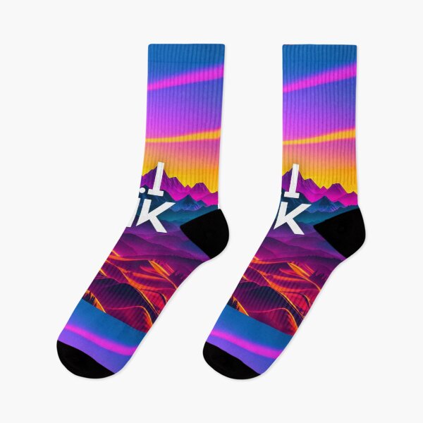 Item preview, A.I INK | Vibrant Synthwave Mountain Sunset designed and sold by AI-INK.
