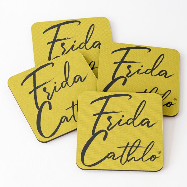 Item preview, Yellow Text B back Cat Frida Cathlo version of - Frida Kahlo designed and sold by Jaime Ortiz.