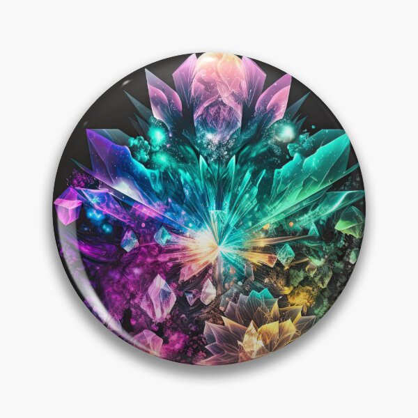 Item preview, Glowing Crystal & Gemstone Aura Sticker: Radiate Positive Energy designed and sold by francodelgrando.