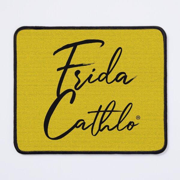 Item preview, Yellow Text B back Cat Frida Cathlo version of - Frida Kahlo designed and sold by Jaime Ortiz.