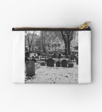 Serene snowy in New York Studio Pouch