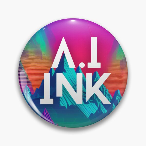 Item preview, A.I INK | Vibrant Synthwave Mountain Sunset designed and sold by AI-INK.