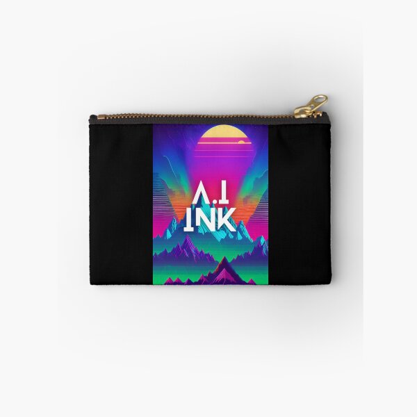 Item preview, A.I INK | Vibrant Synthwave Mountain Sunset designed and sold by AI-INK.