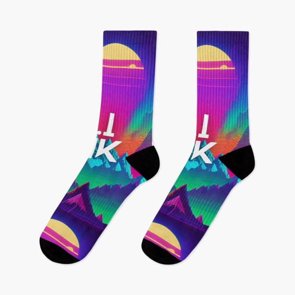 Item preview, A.I INK | Vibrant Synthwave Mountain Sunset designed and sold by AI-INK.
