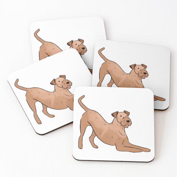 Item preview, Irish terrier dog cute illustration  designed and sold by Yarafantasyart.