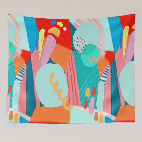 Item preview, Arty Soul Psychedelic Graphic Design, 3, Abstraction, bold colorful abstract playful design inspired by nature designed and sold by Adri Barnard.