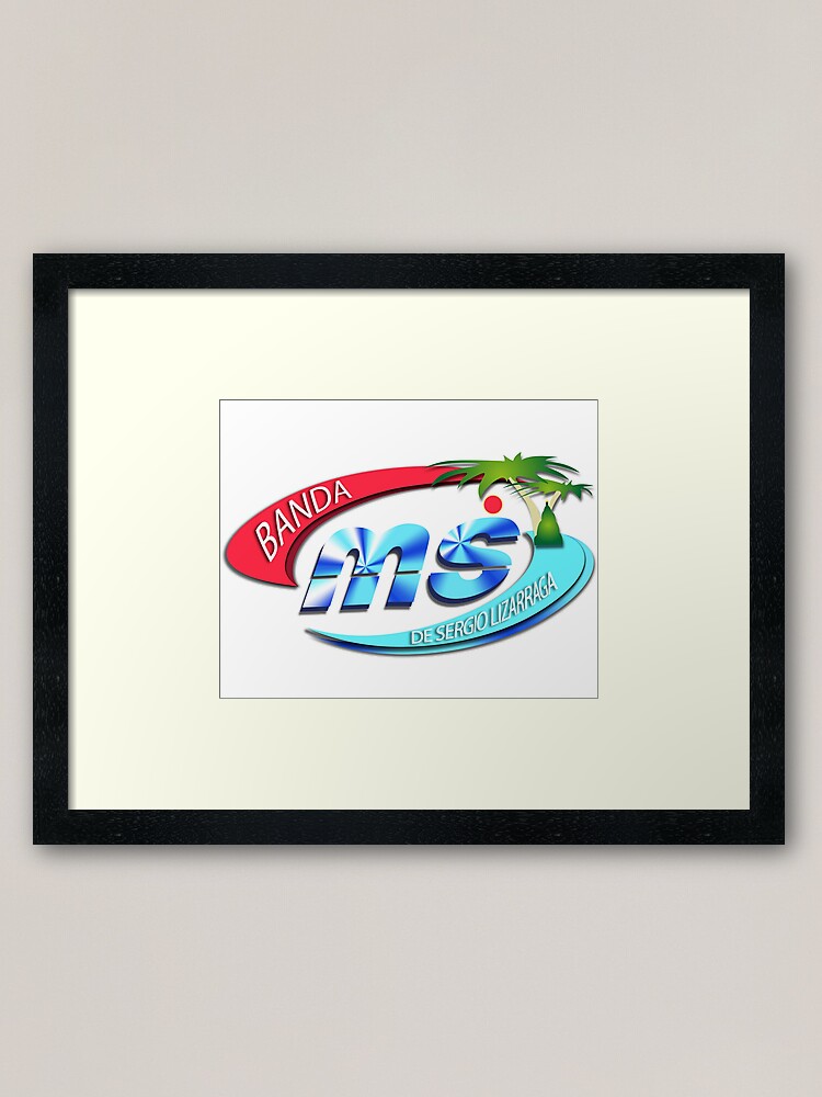 Lámina enmarcada «Logo BANDA MS de Sergio Lizárraga, arte ucraniano  dibujado a mano» de Lunaboo- | Redbubble