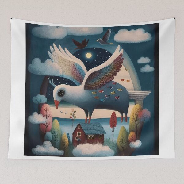 Item preview, Naïve Art Birds 05 designed and sold by thewandswant.