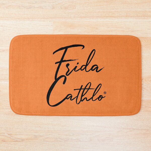 Item preview, Orange Text B back Cat Frida Cathlo version of - Frida Kahlo designed and sold by Jaime Ortiz.