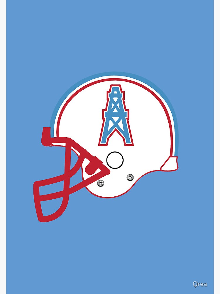 Houston Oilers vintage american football team helmet emblem