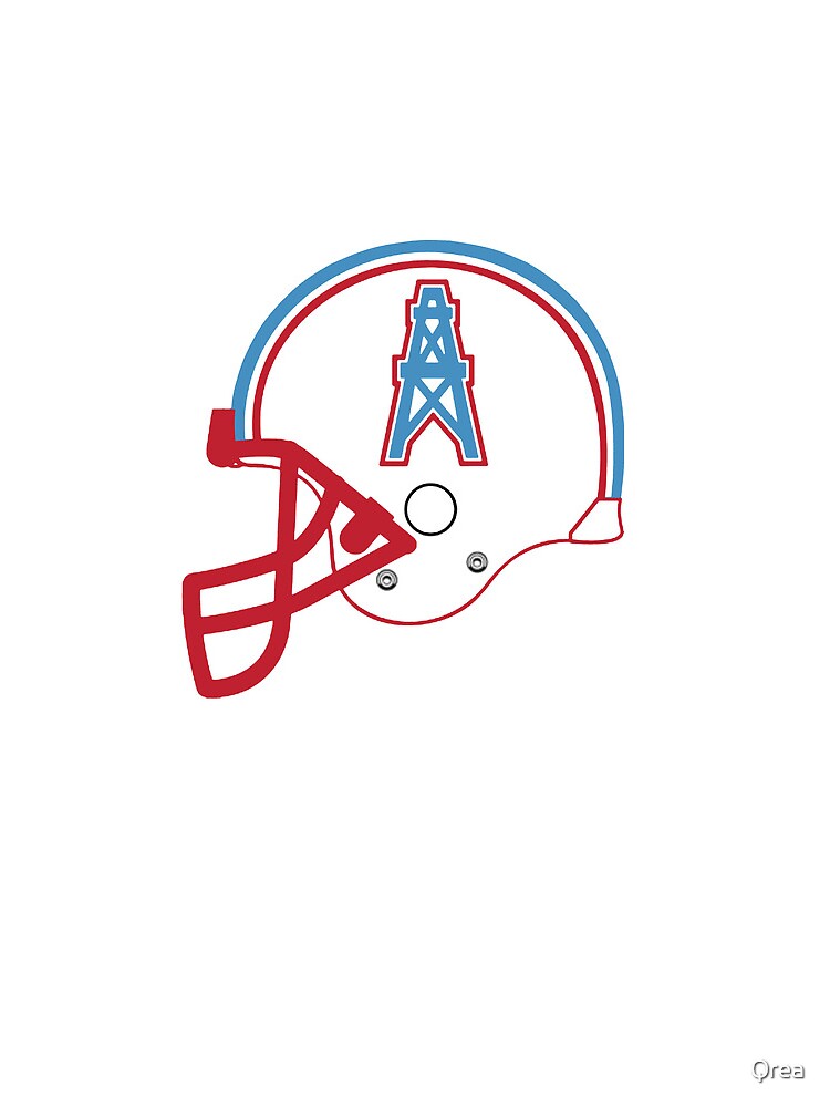 Houston Oilers vintage american football team helmet emblem