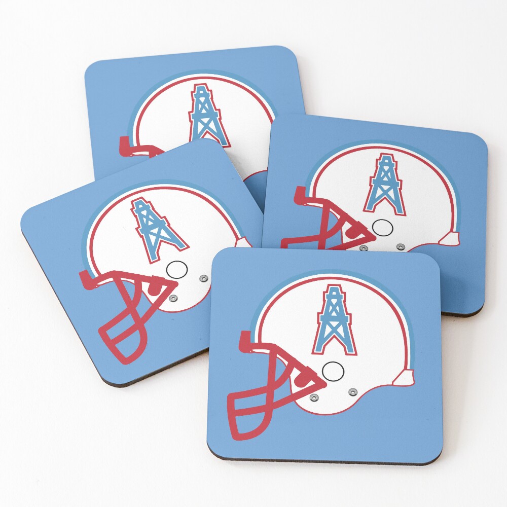 Houston Oilers vintage american football team helmet emblem Art