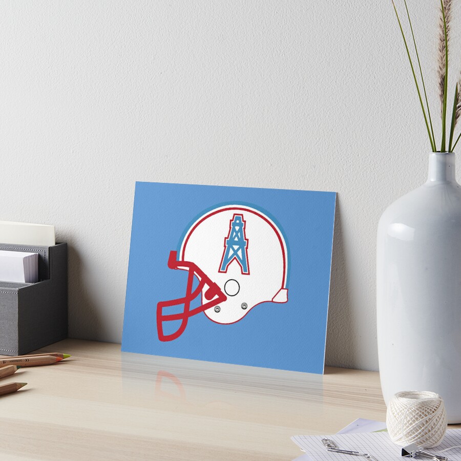 Houston Oilers vintage american football team helmet emblem | Art Board  Print