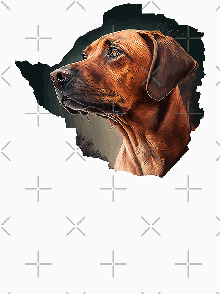 Imagen 6 de 6, Sudadera con capucha con la obra Perro Ridgeback de Rodesia, diseñada y vendida por WorldEngine.
