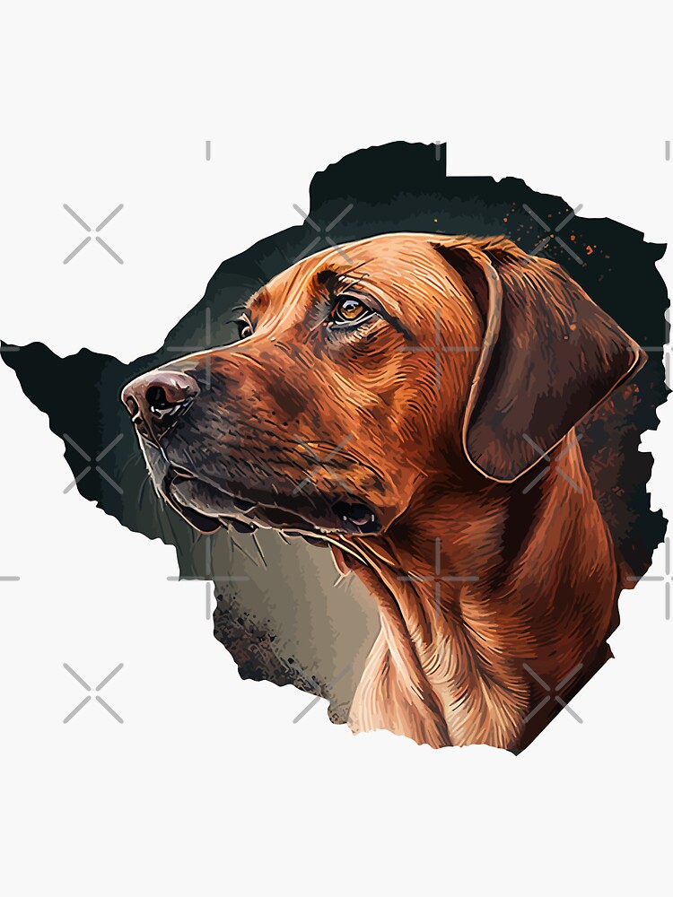Rhodesian Ridgeback Doggo Sticker