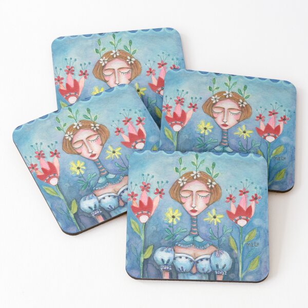 Item preview, Frida Kahlo and Tulips designed and sold by meloearth.