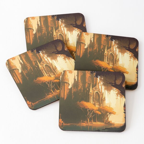 Item preview, The Elven city of Isaena Aethel designed and sold by AM FineArtPrints.