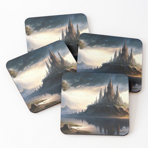 Item preview, The Elven city of Isaena Aethel designed and sold by AM FineArtPrints.
