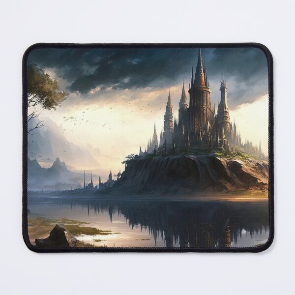 Item preview, The Elven city of Isaena Aethel designed and sold by AM FineArtPrints.