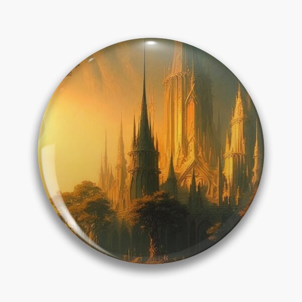Item preview, The Elven city of Isaena Aethel designed and sold by AM FineArtPrints.