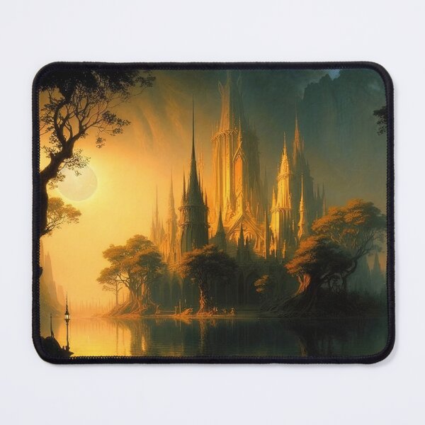 Item preview, The Elven city of Isaena Aethel designed and sold by AM FineArtPrints.
