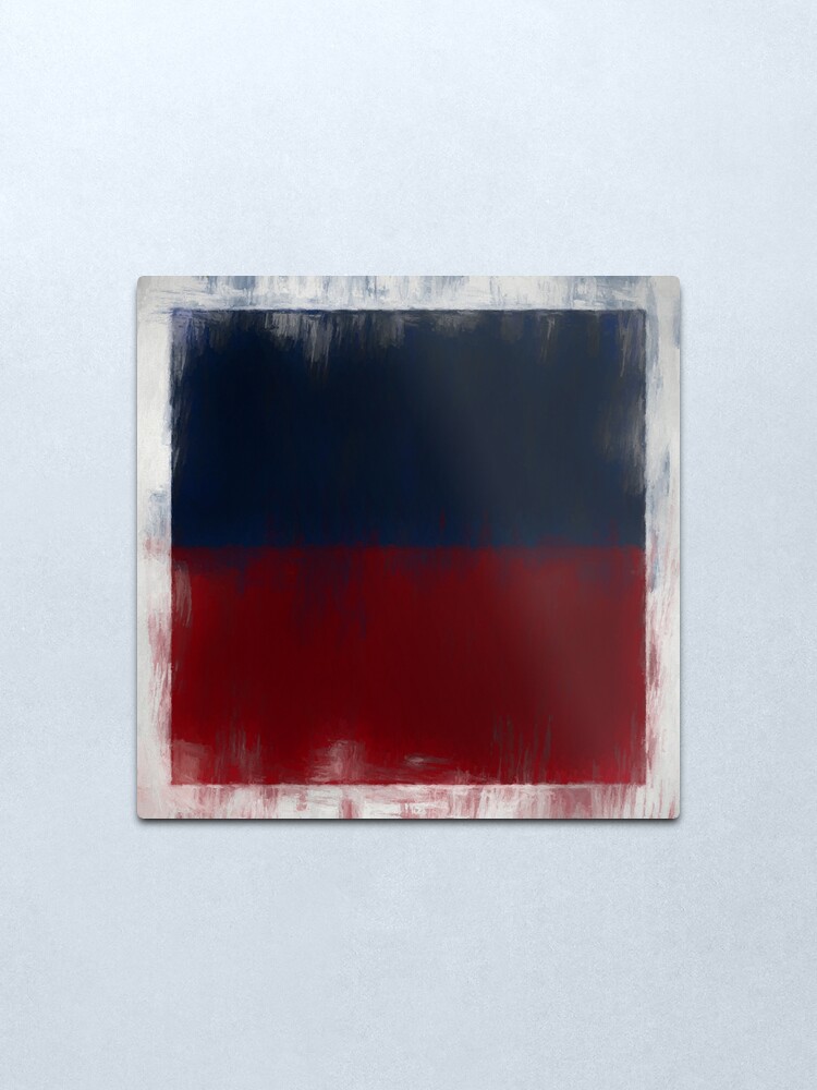 Alternate view of Haiti Flag Reworked No. 2, Series 2 Metal Print