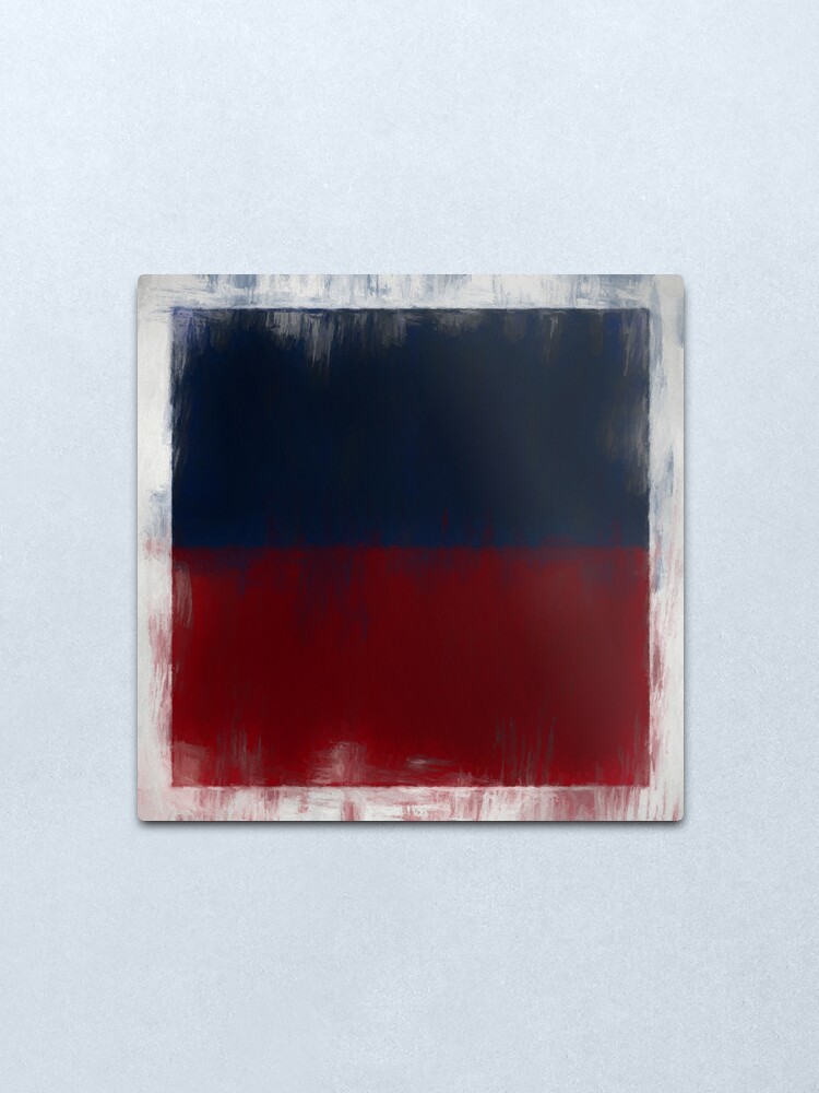 Alternate view of Haiti Flag Reworked No. 2, Series 2 Metal Print