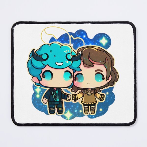 Item preview, Aquarius and Aries couple artistic zodiac design designed and sold by Tanillashop.