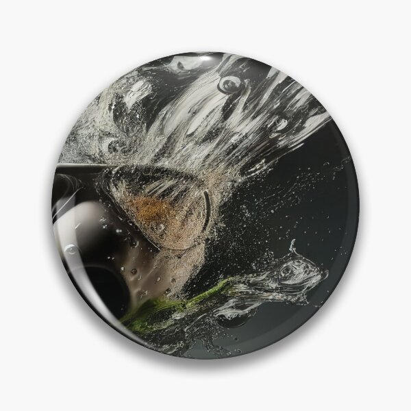 Item preview, Cyberpunk Gasmask Artwork / Gasmask Splashing In Water designed and sold by Unwind-Art-Work.