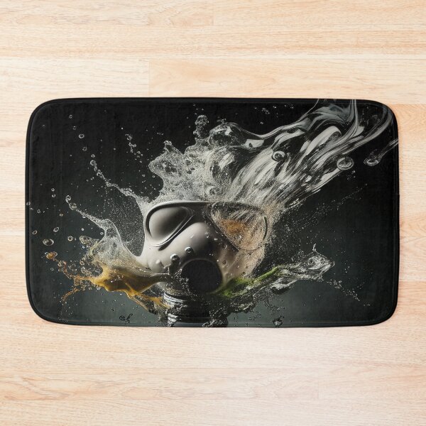 Item preview, Cyberpunk Gasmask Artwork / Gasmask Splashing In Water designed and sold by Unwind-Art-Work.