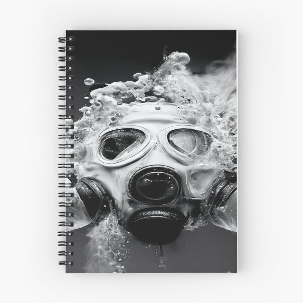 Item preview, Cyberpunk Gasmask Artwork / Gasmask Splashing In Water designed and sold by Unwind-Art-Work.