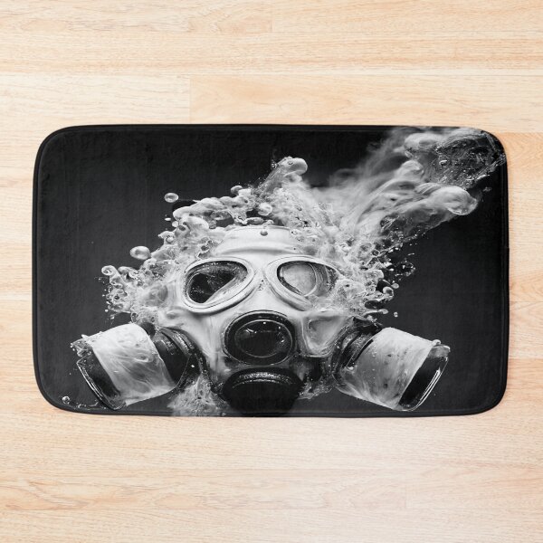 Item preview, Cyberpunk Gasmask Artwork / Gasmask Splashing In Water designed and sold by Unwind-Art-Work.