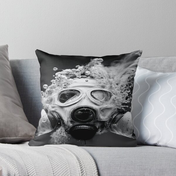 Item preview, Cyberpunk Gasmask Artwork / Gasmask Splashing In Water designed and sold by Unwind-Art-Work.