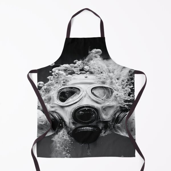 Item preview, Cyberpunk Gasmask Artwork / Gasmask Splashing In Water designed and sold by Unwind-Art-Work.