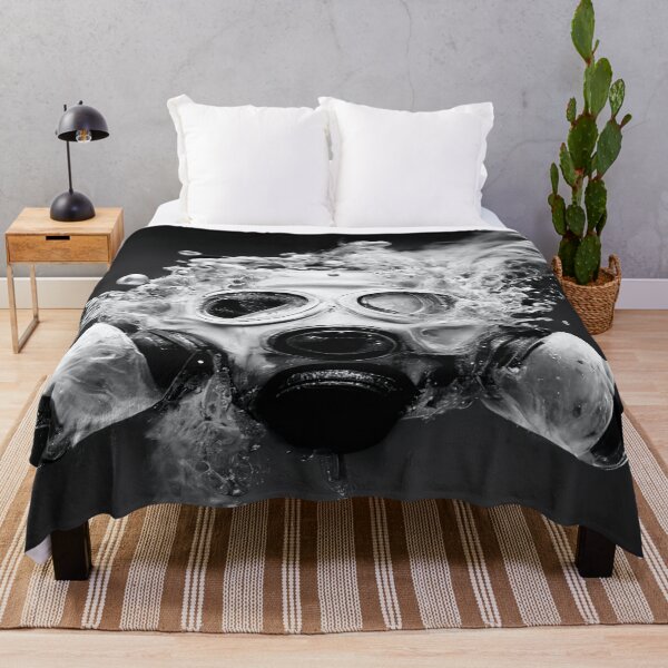Item preview, Cyberpunk Gasmask Artwork / Gasmask Splashing In Water designed and sold by Unwind-Art-Work.