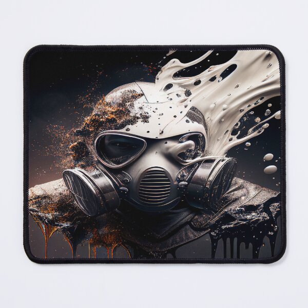 Item preview, Cyberpunk Gasmask Artwork / Gasmask Splashing In Water designed and sold by Unwind-Art-Work.