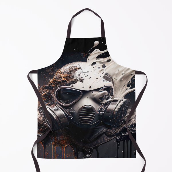 Item preview, Cyberpunk Gasmask Artwork / Gasmask Splashing In Water designed and sold by Unwind-Art-Work.