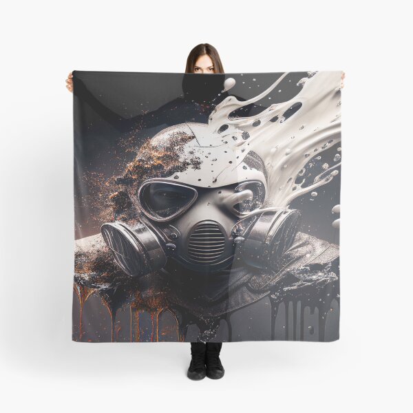 Item preview, Cyberpunk Gasmask Artwork / Gasmask Splashing In Water designed and sold by Unwind-Art-Work.