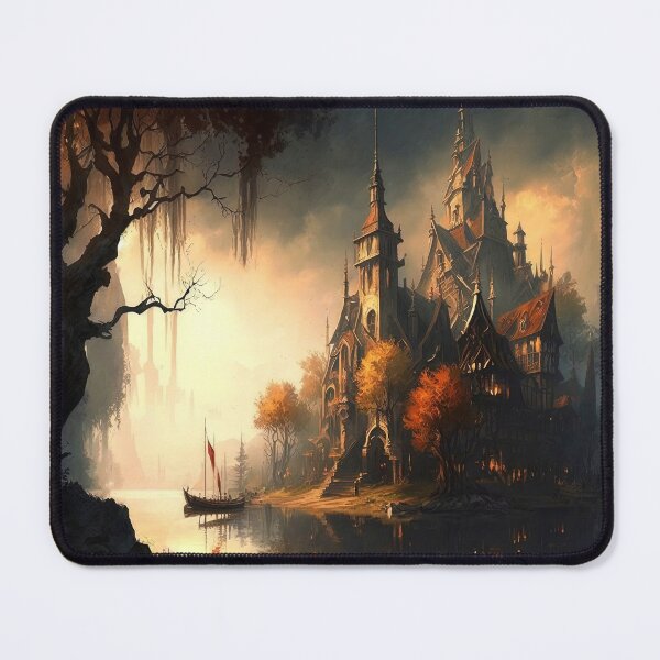 Item preview, The Elven city of Isaena Aethel designed and sold by AM FineArtPrints.