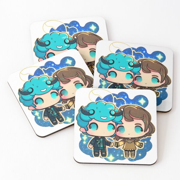 Item preview, Aquarius and Aries couple artistic zodiac design designed and sold by Tanillashop.