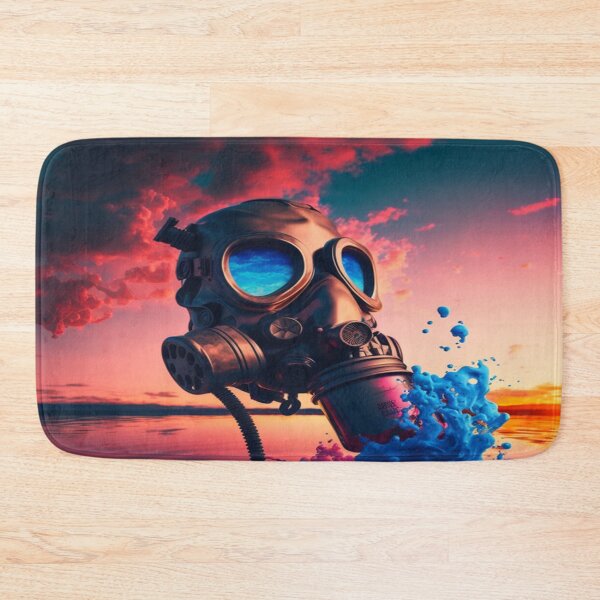 Item preview, Cyberpunk Gasmask Artwork / Gasmask Splashing In Water designed and sold by Unwind-Art-Work.
