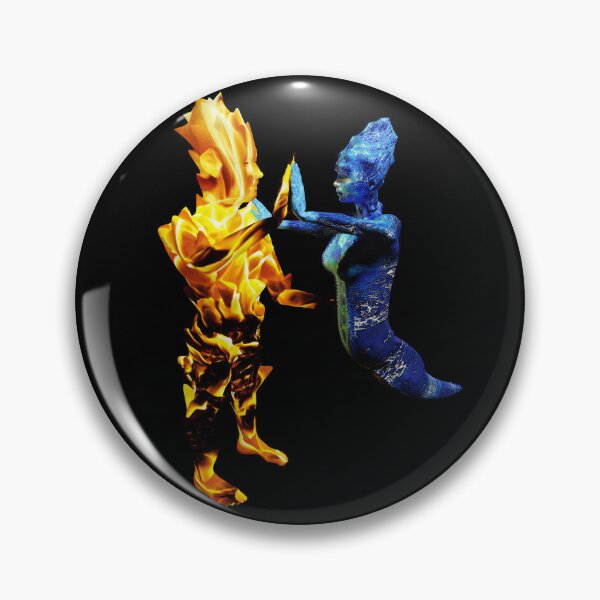 Item preview, Red Fire Spirit with Blue Water Spirit dance designed and sold by Dorota Didyk.