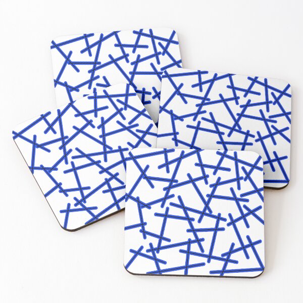 Item preview, Abstract geometric pattern - blue. designed and sold by K.S ART.