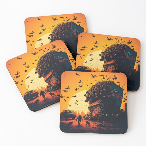 Item preview, Enjambre de abejas mutadas en calles postapocalípticas designed and sold by Nightarcade.