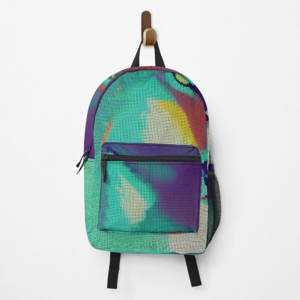 Item preview, Neon Colorful Abstract Wolf 8-bit Pixel Art designed and sold by PixelDripped.