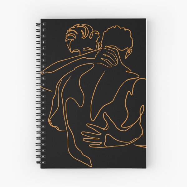 Item preview, Gay Men Hugs Art Print | Gay Couple In Love Line Art designed and sold by Regenbogenn.