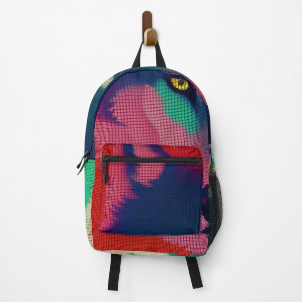 Item preview, Neon Colorful Abstract Wolf 8-bit Pixel Art designed and sold by PixelDripped.