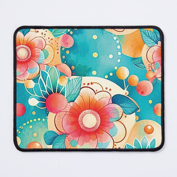 Item preview, Abstract Colorful Geometric and Floral Surface Art designed and sold by LotusBlanc.
