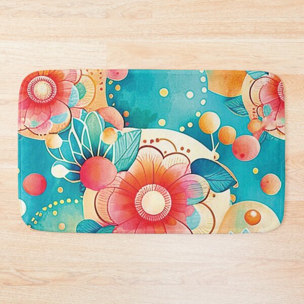 Item preview, Abstract Colorful Geometric and Floral Surface Art designed and sold by LotusBlanc.