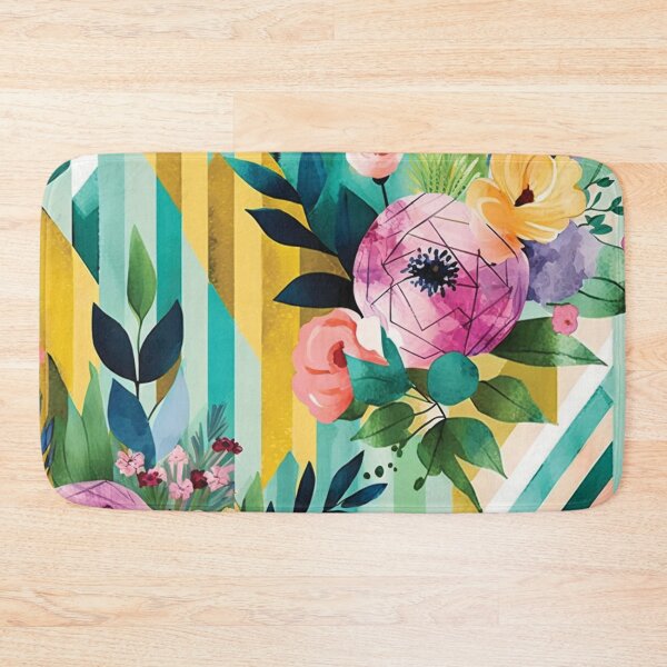 Item preview, Abstract Colorful Geometric and Floral Surface Art designed and sold by LotusBlanc.